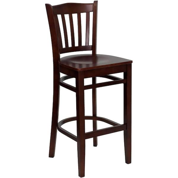 Flash Furniture Hercules 29.5 in. Mahogany Bar Stool