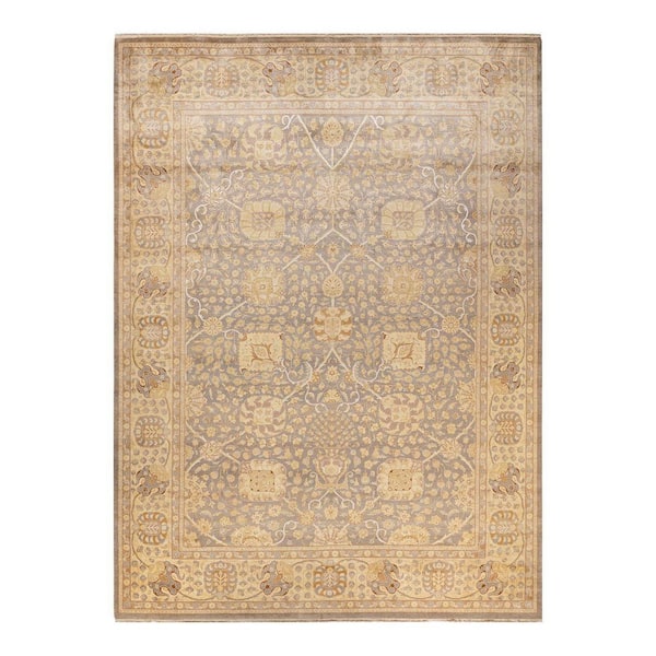 Solo Rugs Mogul One-of-a-Kind Traditional Ivory 9 ft. 2 in. x 12 ft. 4 in. Oriental Area Rug