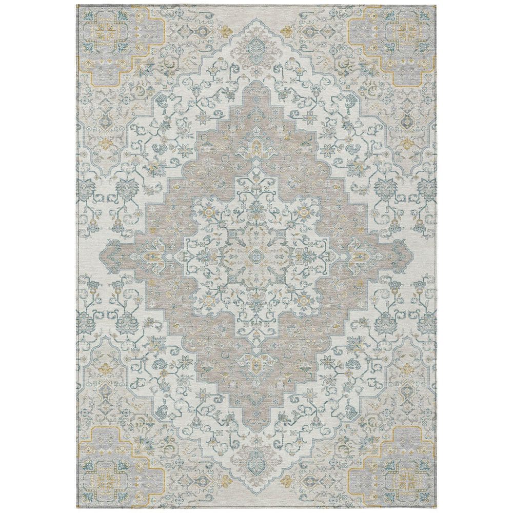 Chantille Machine Washable Indoor/Outdoor Abstract ACN2486 Ivory 3 ft. x 4 ft. Area Rug price history on PriceWatchPro