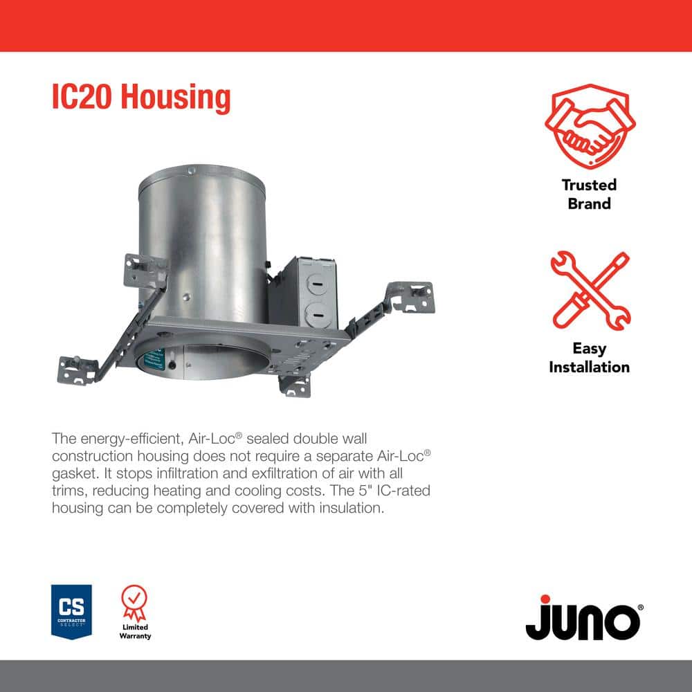 Aluminum 15-Inch IC Rated Recessed Lighting Housing