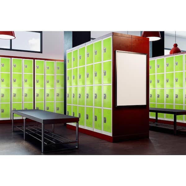 AdirOffice Steel 4 Door Compartment Key Lock Office Gym Storage School Locker 