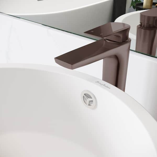 Swiss Madison Monaco Single-Handle High-Arc Single-Hole Bathroom Faucet in Oil Rubbed Bronze