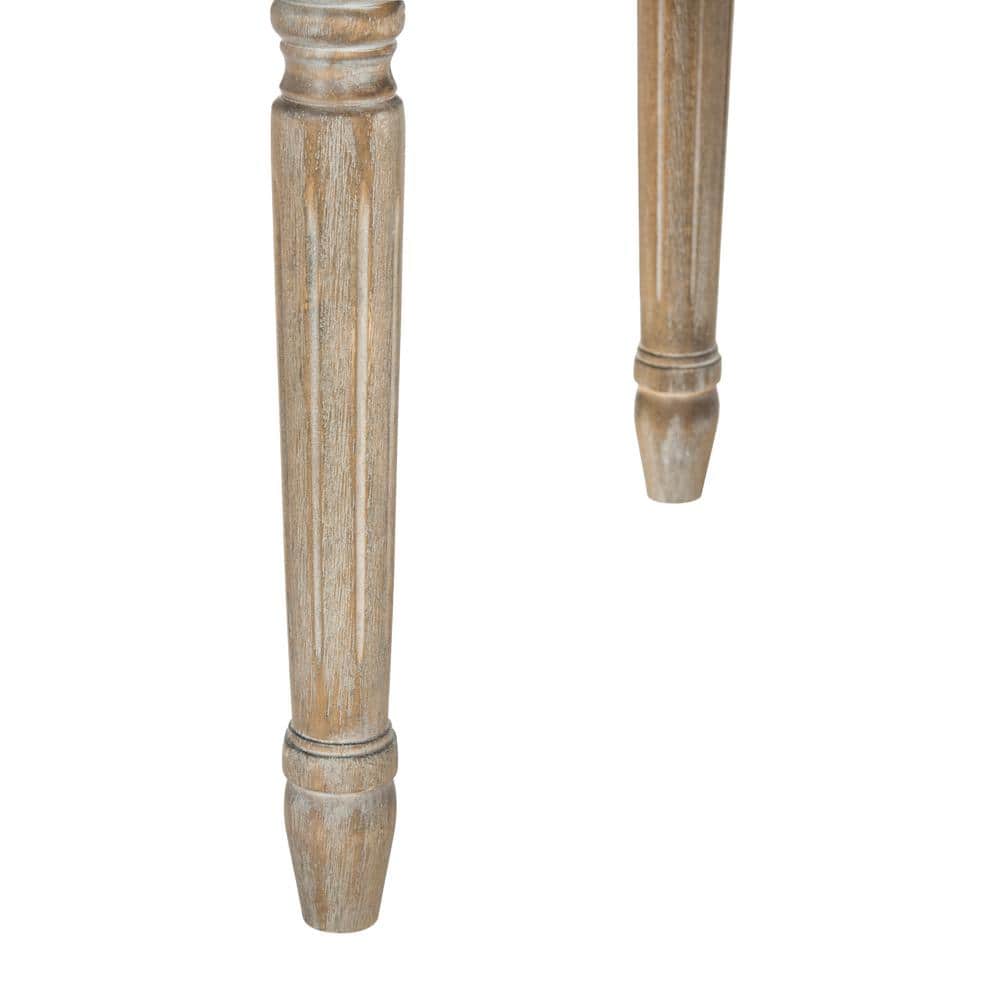 Beige Velvet Upholstered Tufted Side Chair Set with Medium Wood Frame