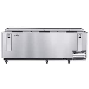 95 in. Commercial Bottle Cooler, 30 cu. ft. in Stainless Steel