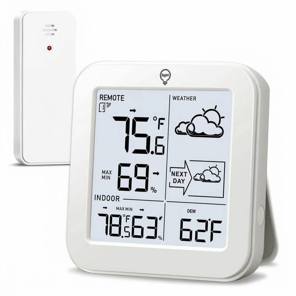 Wireless Digital Thermometer Display Indoor Outdoor Weather Station Hygrometer with High Precision Sensor 1 Piece price history on PriceWatchPro