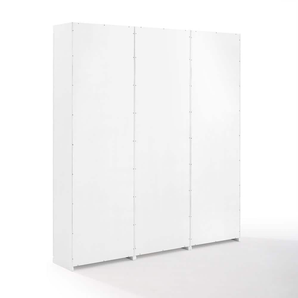 White Modular 3-Piece Entryway Storage Set