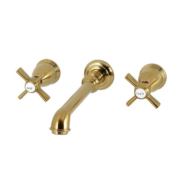Kingston Brass Millennium 2-Handle Wall-Mount Bathroom Sink Faucet