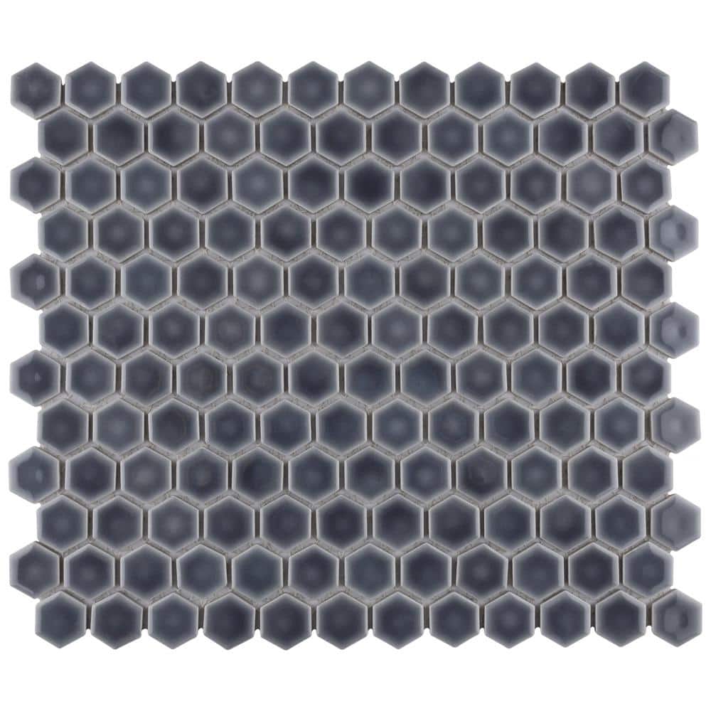 Hudson 1 in. Hex Imperial Grey 6 in. x 6 in. Porcelain Mosaic Take Home Tile Sample price history on PriceWatchPro