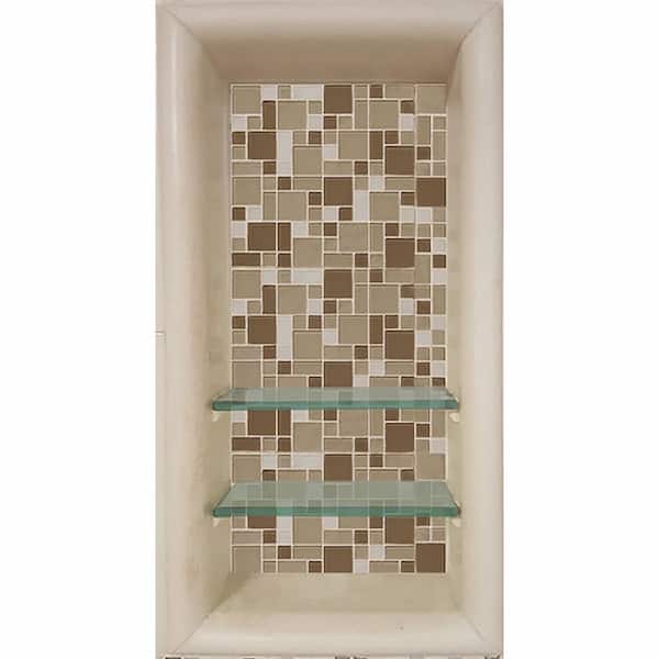 American Bath Factory Tuscany 12 In X, Tile Shower Shelves Home Depot