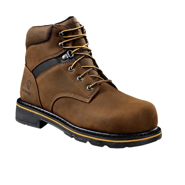 Men s Traditional Welt 6 in. Lace Up Work Boot Composite Toe Brown 010 W