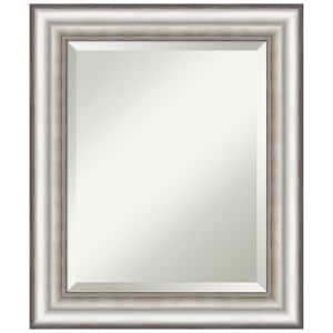 Salon Silver 21.25 in. H x 25.25 in. W Framed Wall Mirror