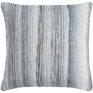 Terrain Cream Woven Polyester Fill 22 in. x 22 in. Decorative Pillow