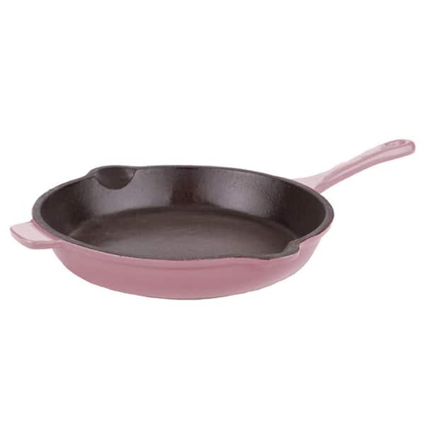 Neo 10 in. Cast Iron Frying Pan in Pink