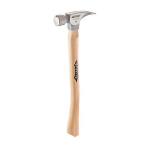 16 oz. Titanium Smooth Face Hammer with 18 in. Curved Hickory Handle