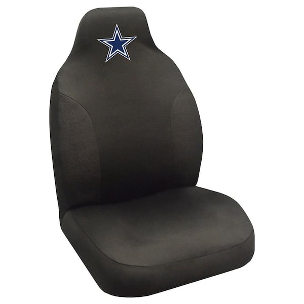 FANMATS NFL - Dallas Cowboys Black Polyester Embroidered 0.1 in. x 20 in. x 40 in. Seat Cover