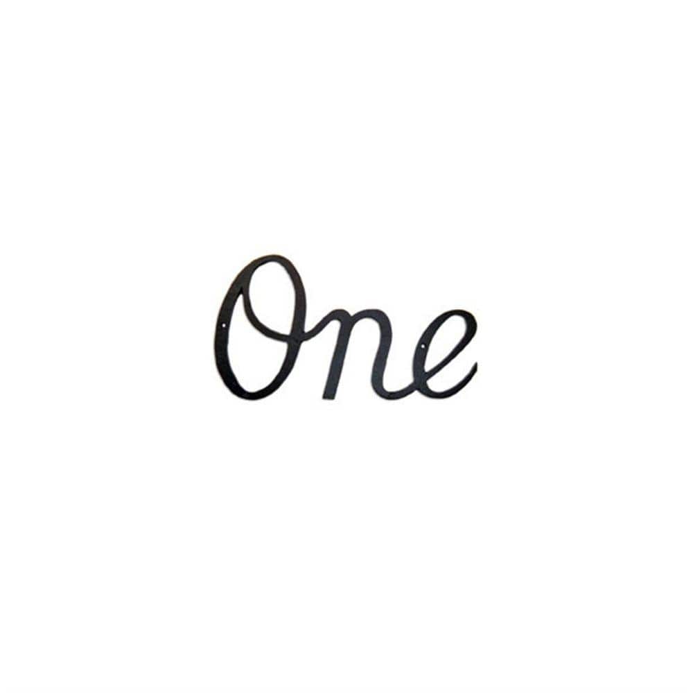 5.25 in. Aluminum Script House Number 1 product image for price tracking