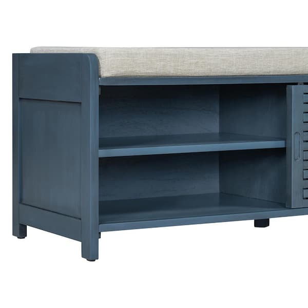 Harper & Bright Designs Navy Acacia Veneer Living Room