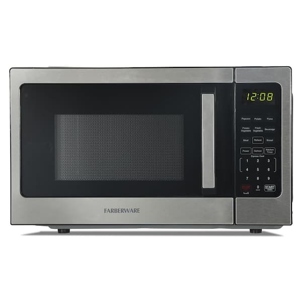 0.9 cu. ft. Countertop Microwave Oven, Stainless Steel