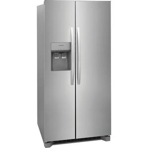 33 in. 22.3 cu. ft. Side by Side Refrigerator in Stainless Steel, Standard Depth