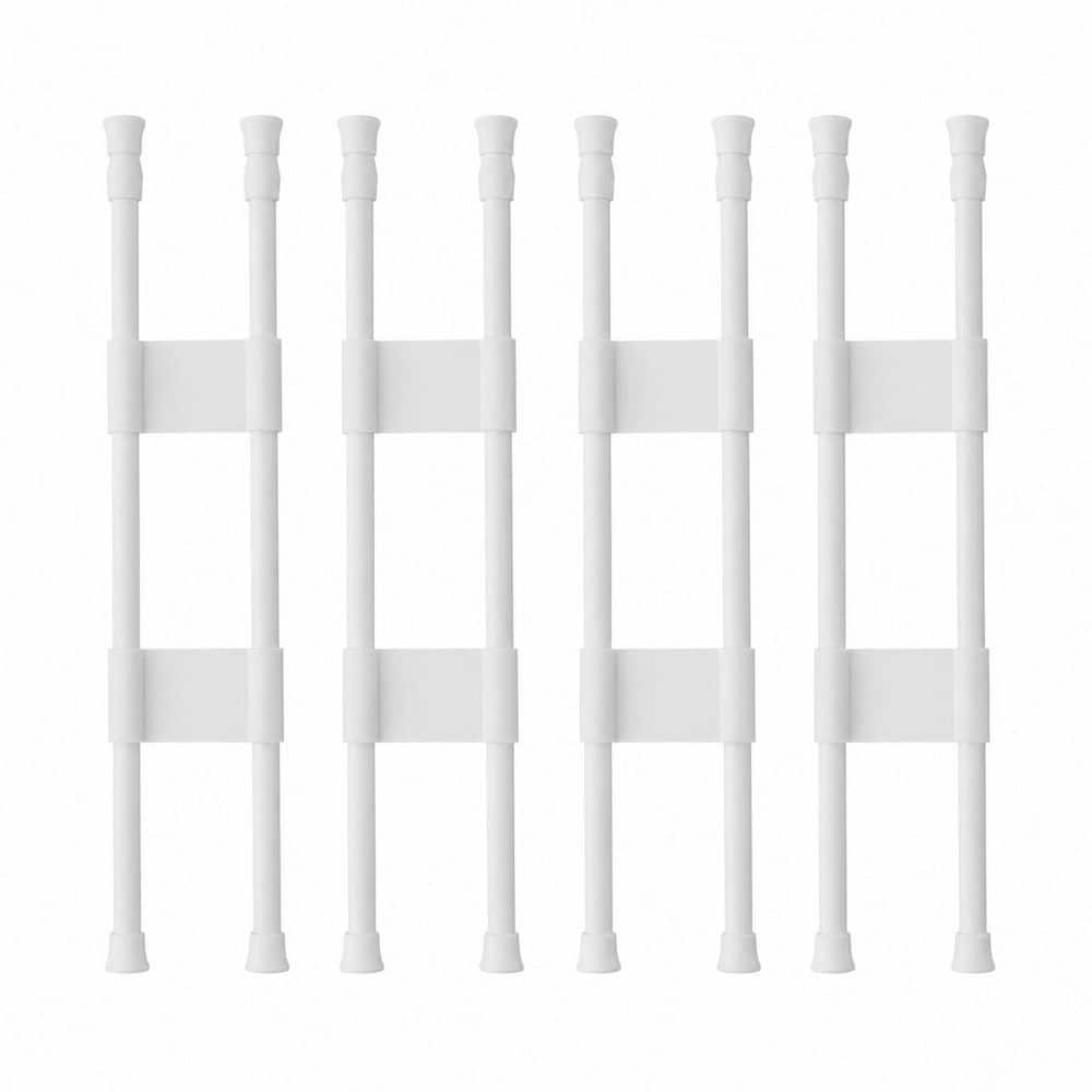 4 Sets 15.8 in. 27.6 in. Adjustable Double RV Refrigerator Bar Non-Slip Tension Rod for Camper Kitchen price history on PriceWatchPro