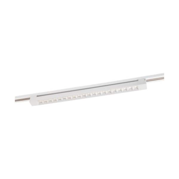 White Integrated LED Fixed Track 2 ft. Exposed Socket Head Light Bar