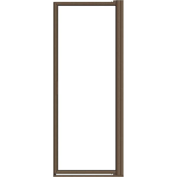Basco Deluxe 32-7/8 in. x 67 in. Framed Pivot Shower Door in Oil Rubbed Bronze