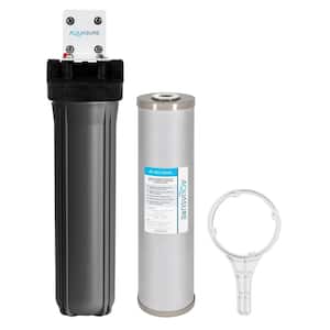 Fortitude V2 Series Whole House Sediment/Carbon/Zinc Bacteria In-hibiting Triple Purpose Filtration Large Gray System