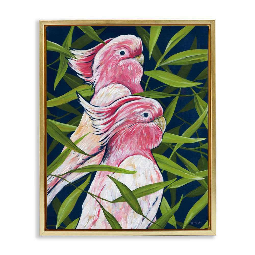 Tropical Paradise Cockatoo by Yvette St. Amant Gold Floater Frame Animal Graphic Art Print 31 in. x 25 in. price history on PriceWatchPro