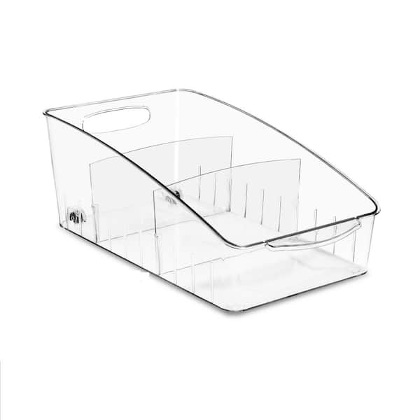 Fridge Organizer on Wheels Curved Top, Medium (2 Pack)
