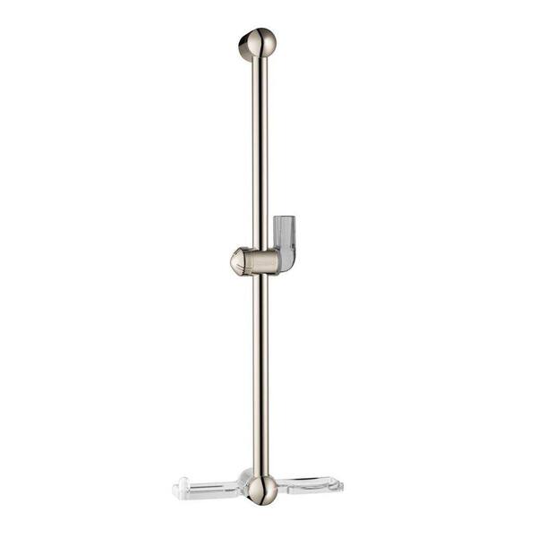 Hansgrohe Unica E 24 in. Wall Bar in Polished Nickel