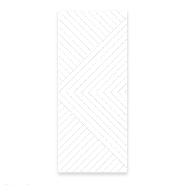 CALHOME 30 in. x 96 in. Hollow Core White Painted Composite MDF Interior Door Slab