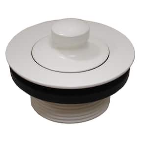 1-1/2 in. Lift and Turn Bath Tub Drain with 1-7/8 in. O.D. Coarse Threads, Polar White