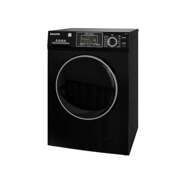 2.47 cu. ft. Electric All-in-One Washer Dryer Combo in Black with 1400 RPM, 110V and 26 lbs. Capacity