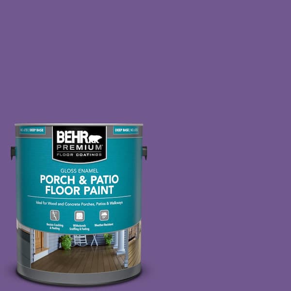 小物 CREATIVE Enamel Porch BEHR PREMIUM 1 gal. #BXC-20 Amazon River Gloss Enamel