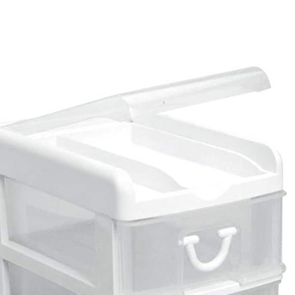 Gracious Living Mini 2 Drawer Desktop Organizer with Flip Top, White (2  Pack), 1 Piece - Kroger