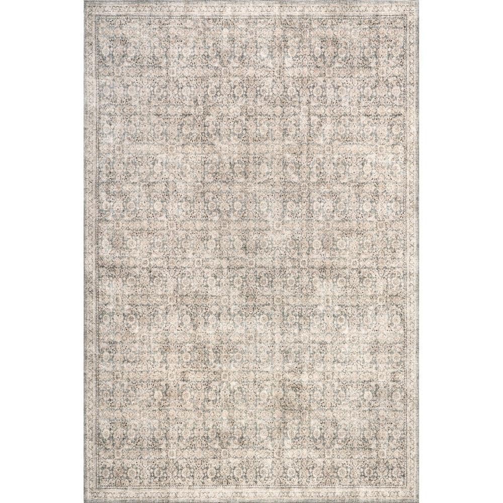 Hillstone Grey 7 ft. 10 in. x 10 ft. Traditional Vintage Medallion Area Rug price history on PriceWatchPro
