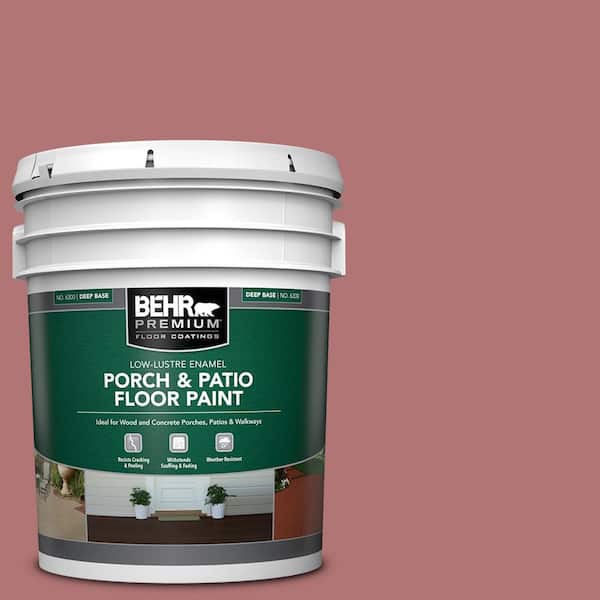 BEHR PREMIUM 5 gal. #S140-5 Red Gerbera Low-Lustre Enamel Interior/Exterior Porch and Patio Floor Paint