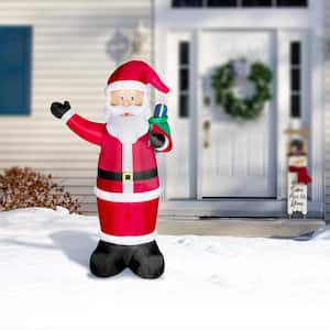 12 ft. Lighted Inflatable Santa Decor