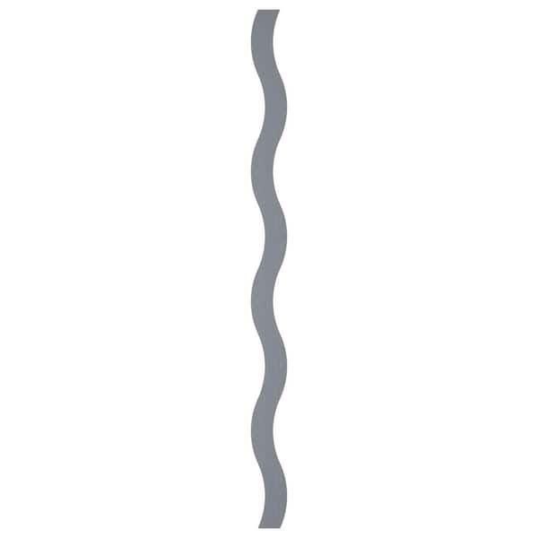 Ekena Millwork Brazos 0.125 in. T x 0.25 ft. W x 4 ft. L Silver Mirror Acrylic Resin Decorative Wall Paneling 22-Pack