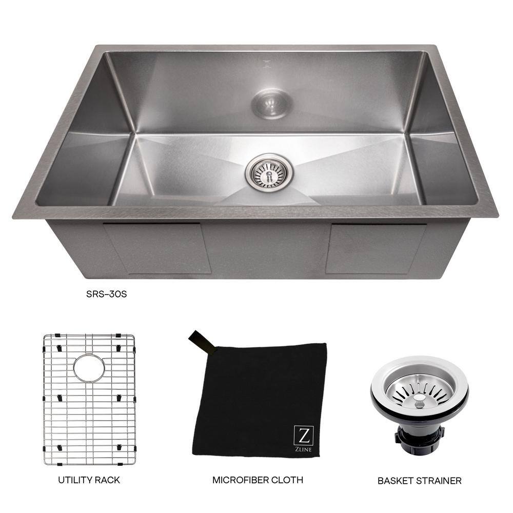 DuraSnow 30" Stainless Steel Drop-In Single Bowl Kitchen Sink