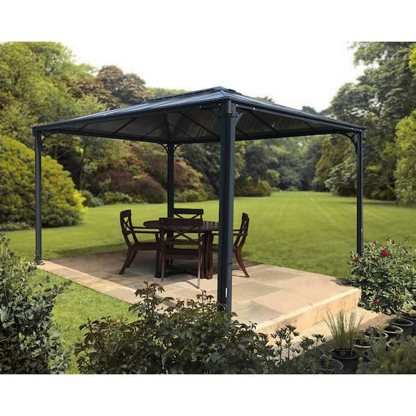 CANOPIA by PALRAM Martinique 10 ft. x 14 ft. Gray/Bronze Outdoor Gazebo