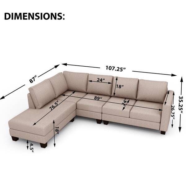 Dimensions Of Sectional Sofas