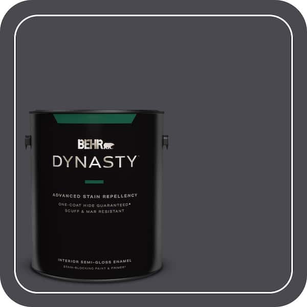1 gal. #N560-7 Limoscene One-Coat Hide Semi-Gloss Enamel Interior Stain-Blocking Paint & Primer