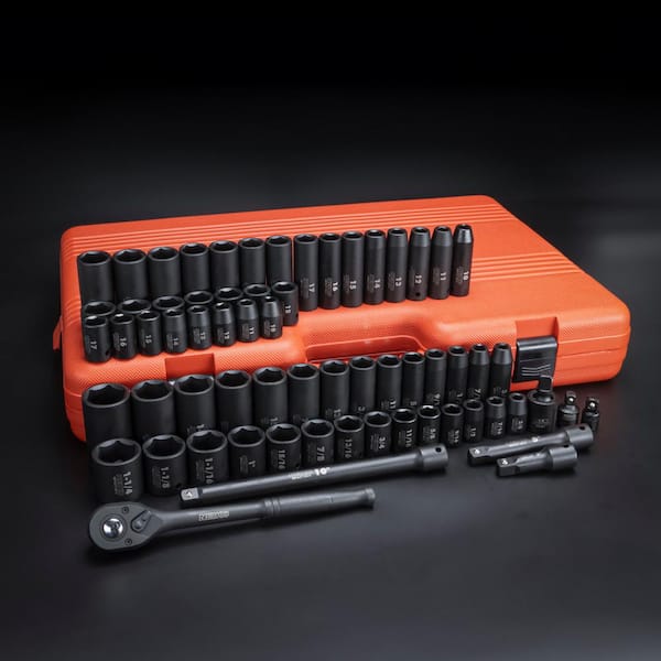NEIKO 1/2 in. Drive Master SAE and Metric 6-Point Deep and Shallow