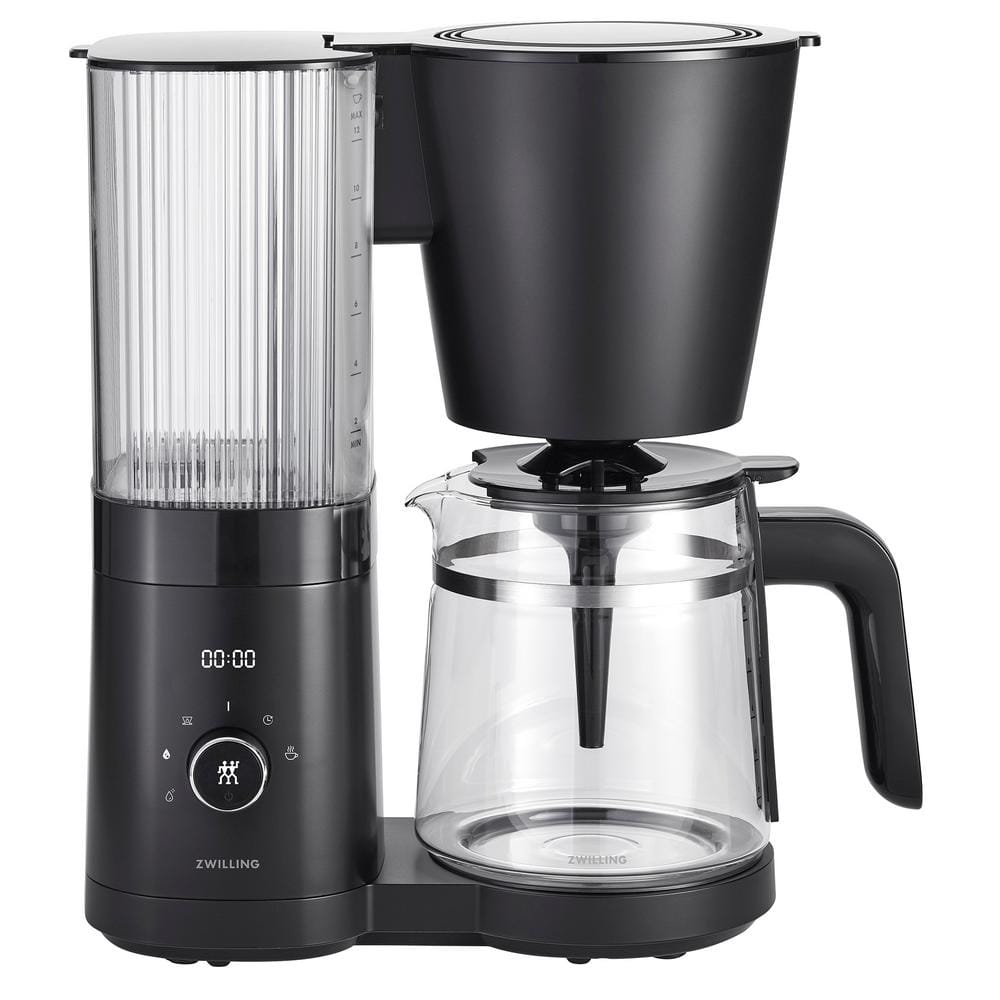 ZWILLING Enfinigy 6-Cup Glass Carafe Black Drip Coffee Maker