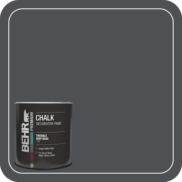 1 qt. #PPU26-01 Satin Black Interior Chalk Decorative Paint