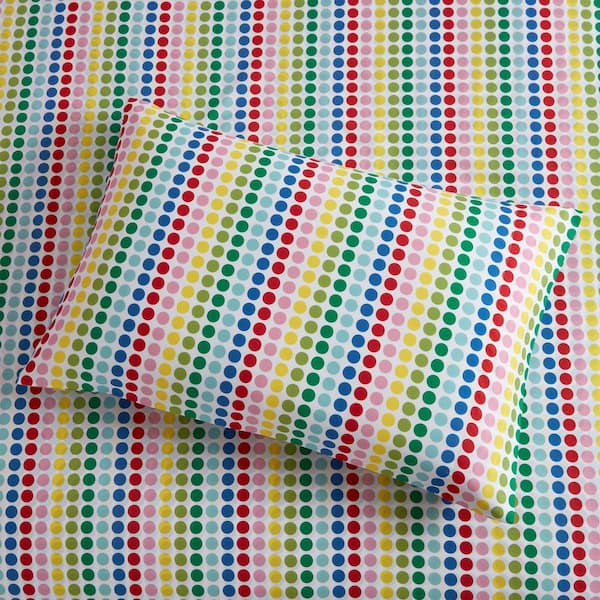 MHF Home Smarts and Crafts Candy Drop Everyday Microfiber Full Woven Sheet Set