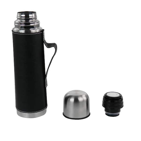 Mr. Coffee 23 oz. Stainless Steel Thermal Travel Mug in Leatherette  985116553M - The Home Depot