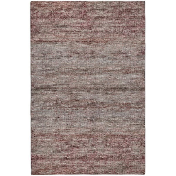 Dream Shag Premium Machine Washable Abstract ADS32 Burgundy 8 ft. x 10 ft. Area Rug