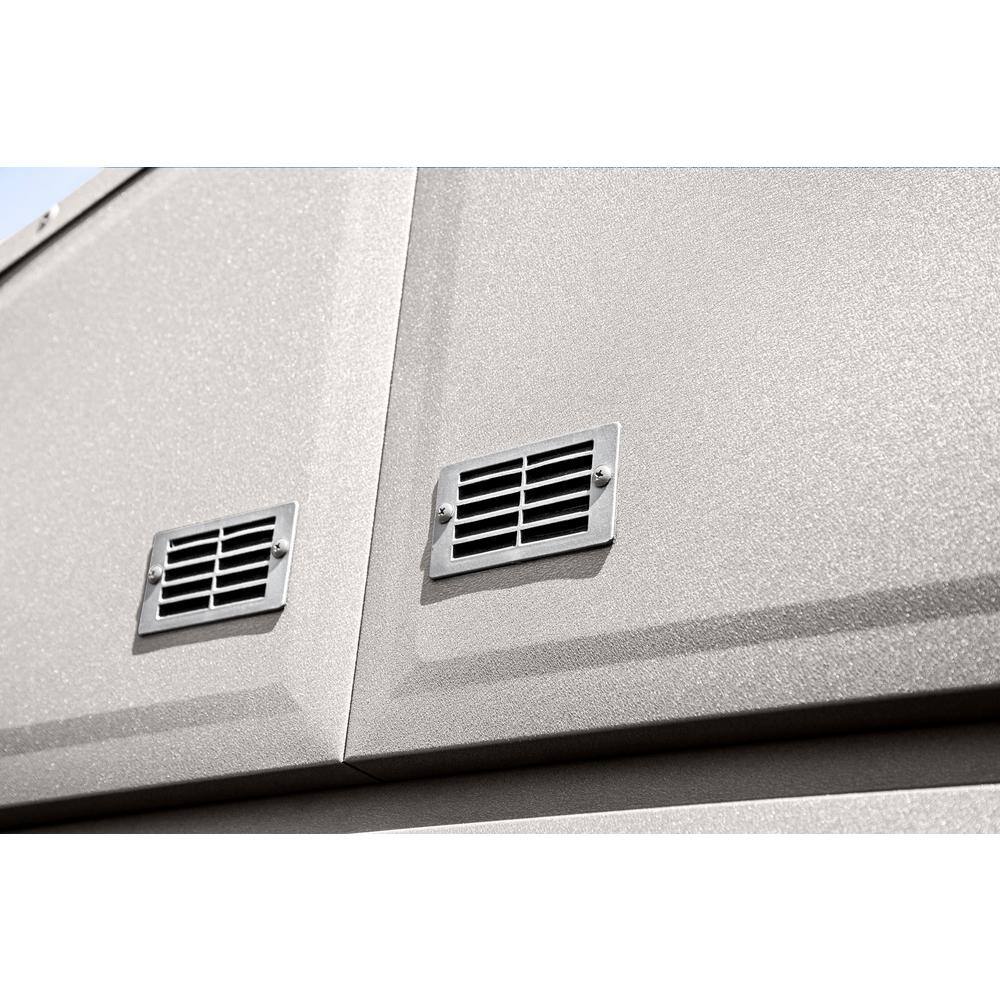 Elite 12' x 12' Cool Grey Steel Storage Shed Kit